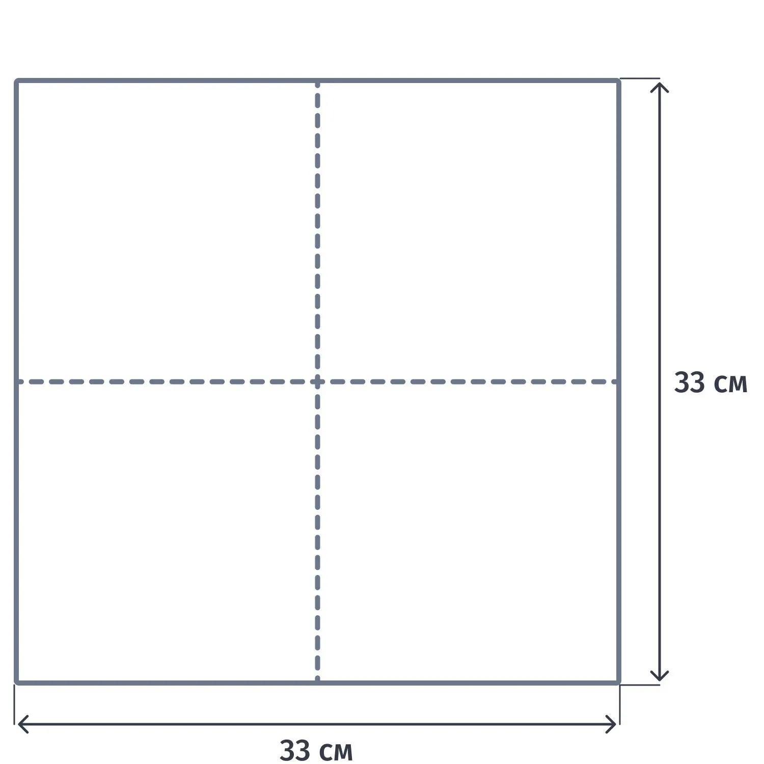 Салфетки бумажные 2сл 33×33см 1/8 слож черные 100шт/уп