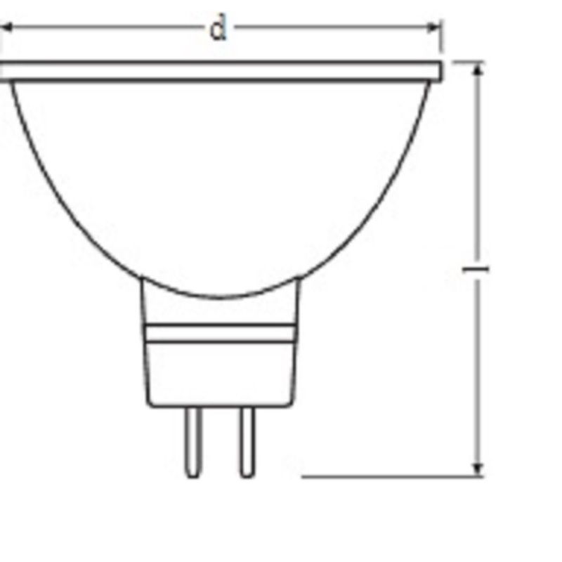 Лампа светодиодная Osram LSMR1650110 MR 5Вт GU5.3 3000К 400Лм 240В 4058075481169