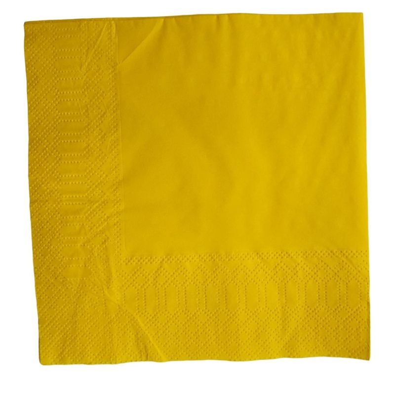 Салфетки бумажные Profi Pack 2сл 33×33см желтый 200шт/уп