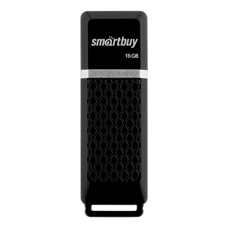 Флэш-диск 16 GB, SMARTBUY Quartz, USB 2.0, черный
