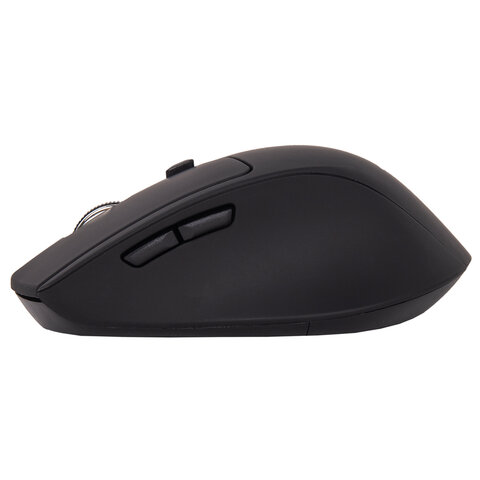 Мышь беспроводная SONNEN V33, USB, 800/1200/1600 dpi, 6 кнопок, оптическая, черная, SOFT TOUCH