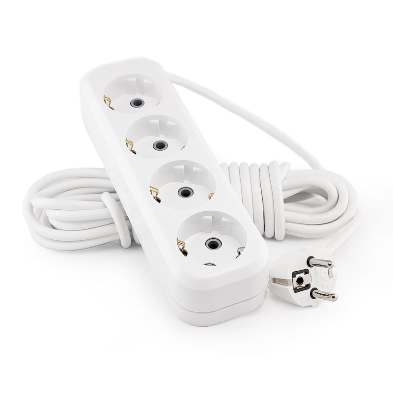 превью Удлинитель LUX У4-Е-03 4-местный с з/к, 250В 16А, 3м