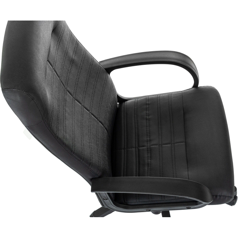 Кресло VB_EChair 659LT PU черный эко. кожа крестов. пластик