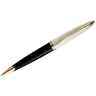 Ручка шариковая Waterman «Carene Black Deluxe GT», синяя, 1.0мм, подарочная упаковка