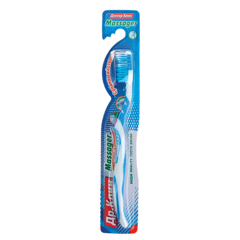 превью Зубная щетка DR. CLEAN «Massager» (Доктор Клин, Массажер), средняя