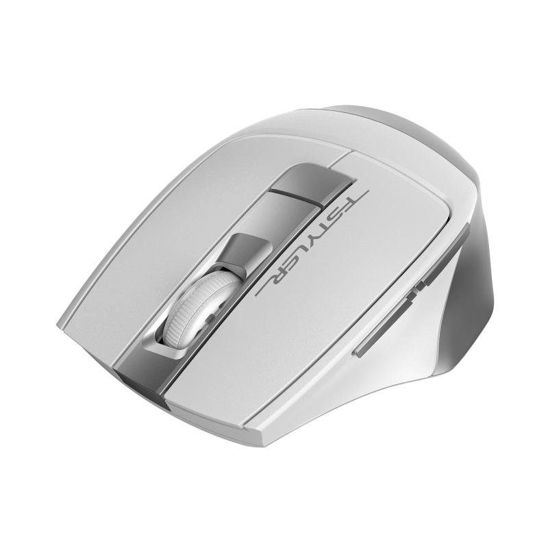 превью Мышь компьютерная A4Tech Fstyler FG35S серебристый/белый 2000dpi/WLS/5but
