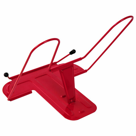 Подставка для книг и учебников BRAUBERG LINE+металлическаякраснаяевроподвес238070