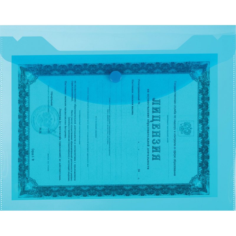 Папка-конверт на кнопке Attache A5 120 мкм (10 штук в упаковке)