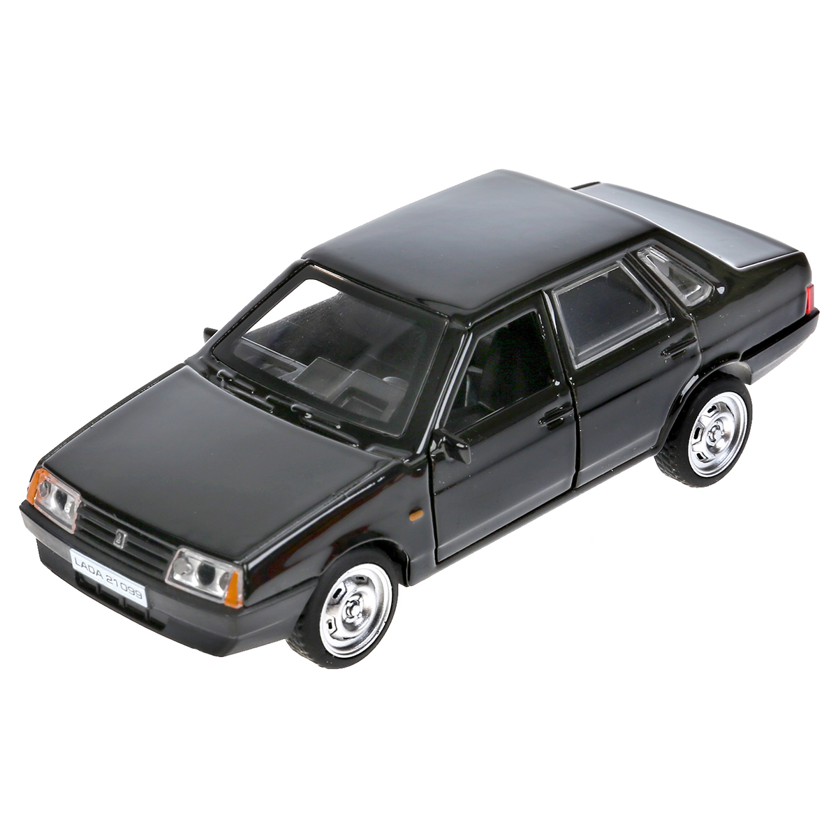Машина игрушечная Технопарк «Lada-21099. Спутник», LADA, металл., 12см, черный, инерционная, с подвижными элементами