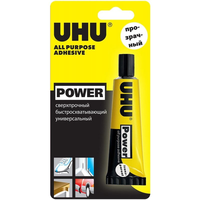 Клей универсальный UHU KRAFT POWER контактный 125 г - купить в Москве ...