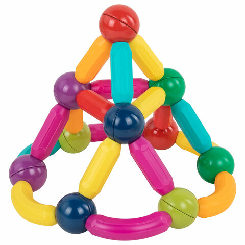 Магнитный конструктор MAGNETIC STICKS, 72 магнитные детали, BRAUBERG KIDS
