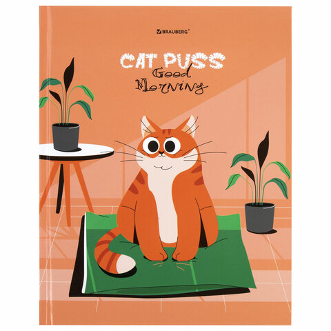 Дневник 1-11 класс 40 л., твердый, BRAUBERG, глянцевая ламинация, «Cute cat»