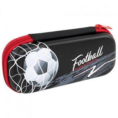 Пенал BRAUBERG, 1 отделение, 1 откидная планка, EVA 3D, 22×10х5 см, «Goal»