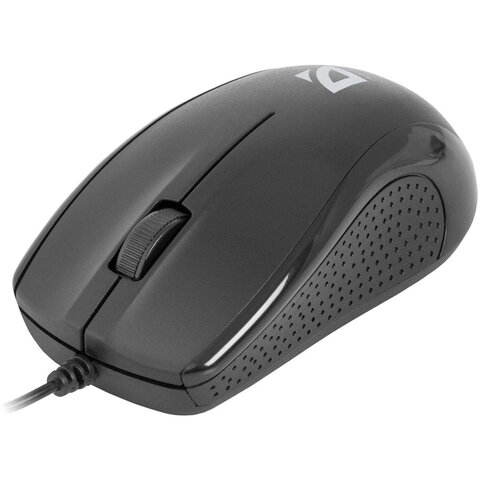 Мышь проводная DEFENDER Optimum MB-160, USB, 2 кнопки + 1 колесо-кнопка, оптическая, черная
