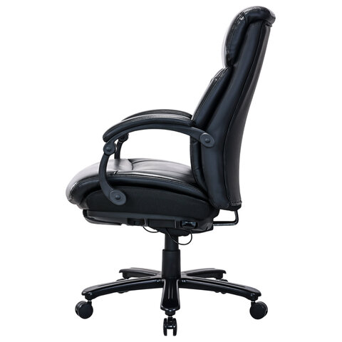 Кресло HAWASAN «Voyager HD-010»НАГРУЗКА до 180 кгподножкаэкокожачерное532971