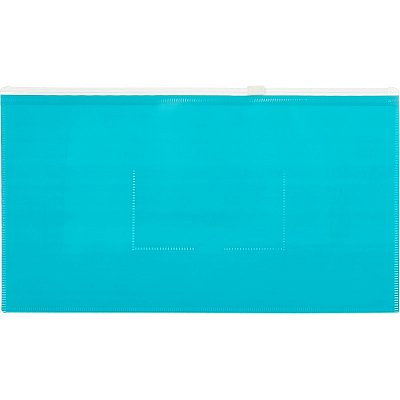 Папка-конверт на молнии Attache Color A6 бирюзовая 0.16 мм