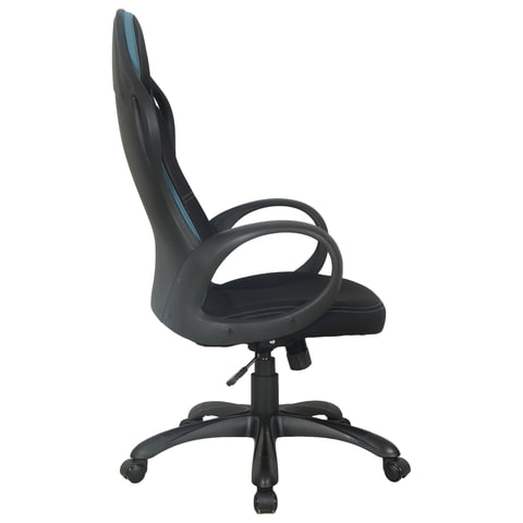 Кресло офисное BRABIX PREMIUM «Force EX-516», ткань, черное/вставки синие