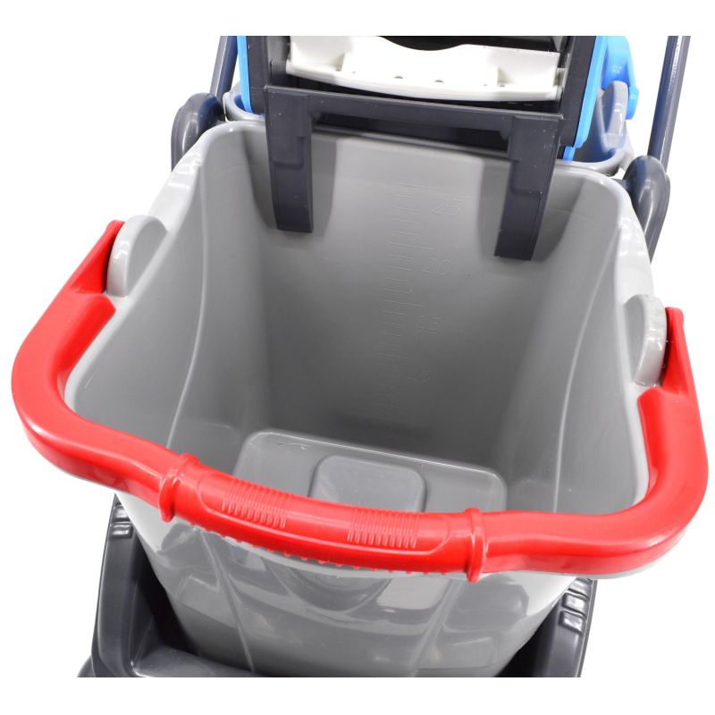 Тележка уборочная двухведерная CK750-Grey 2×25л каркас пластик серая