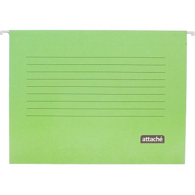 Папка подвесная Attache, А4, картон, зеленый, до 200л., 5шт/уп
