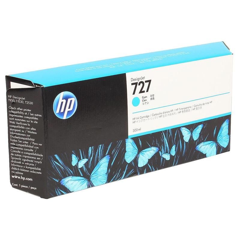 превью Картридж струйный HP 727 F9J76A голубой оригинальный повышенной емкости