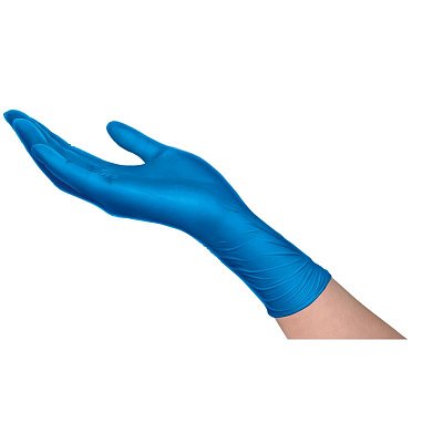 Перчатки одноразовые латекс Libry High Risk  синие (XL) 25пар./уп, ПС