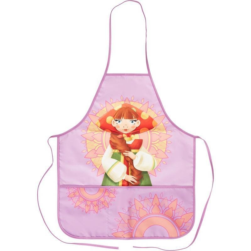 Фартук для труда КОМУС Три богатыря Любава, карман, нарукав,535×445мм, ФН 41-1