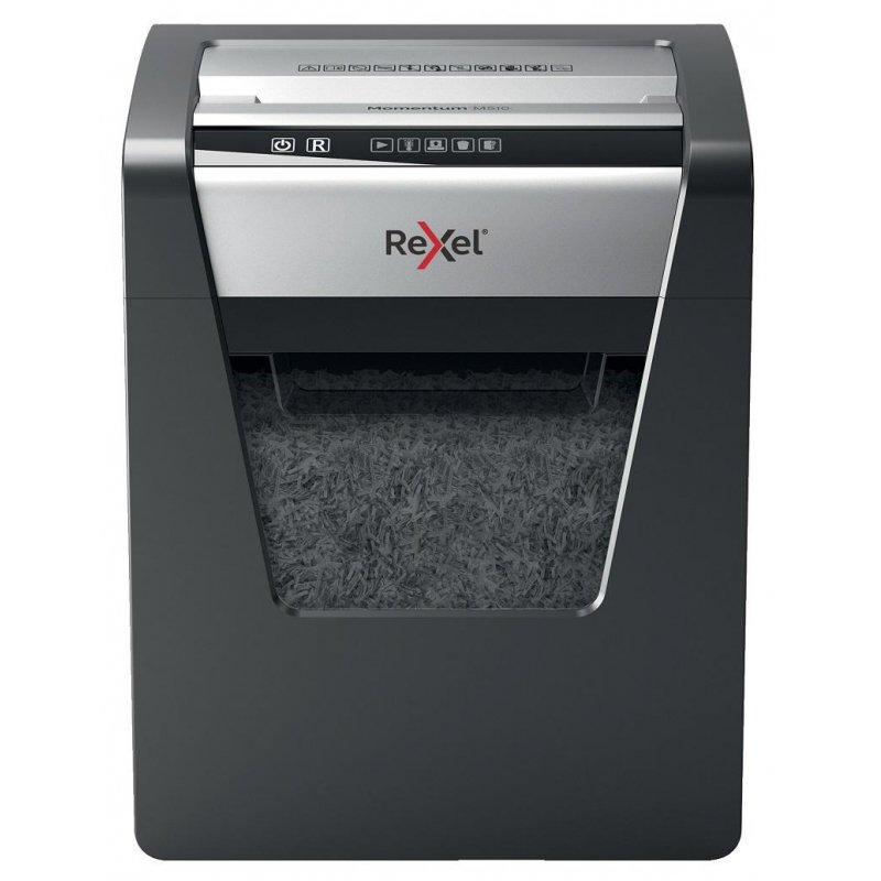 Уничтожитель (шредер) Rexel Momentum M510, 1-3 человек, 5 уровень секретности, фрагменты 2×15 мм, 10 листов, 23 л
