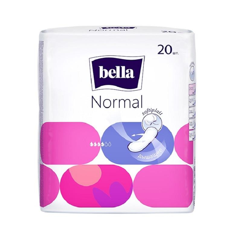 превью Прокладки женские гигиенические Bella Normal 20 штук в упаковке