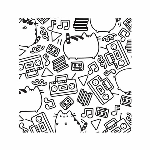 Книжка - раскраска PUSHEEN Маленькая мяу-раскраска, 245×245мм., 96 страниц, ЭКСМО, ш/