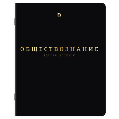 Тетради предметные, КОМПЛЕКТ 12 ПРЕДМЕТОВ, 48 л., Soft-Touch, 3D-фольга, BRAUBERG, «BLACK GOLD»