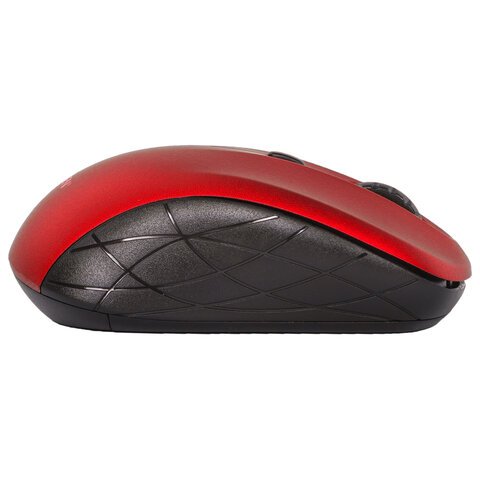 Мышь беспроводная SONNEN V-111, USB, 800/1200/1600 dpi, 4 кнопки, оптическая, красная