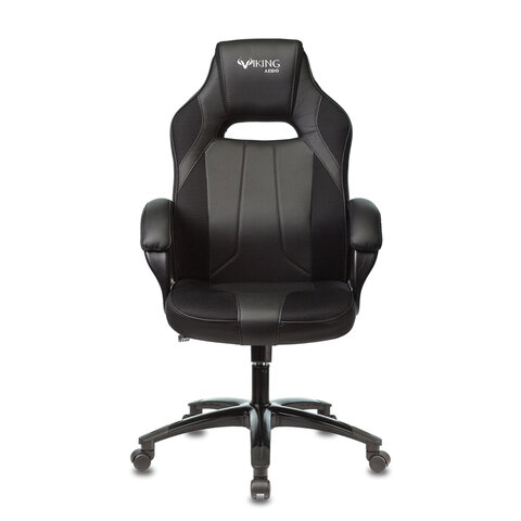Кресло компьютерное Zombie VIKING 2 AERO, экокожа/ткань, черное