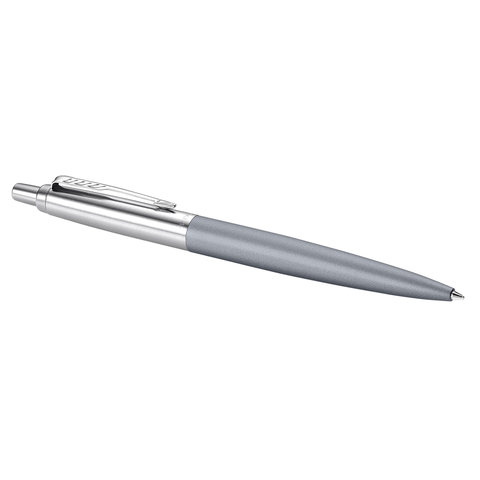 Ручка шариковая PARKER «Jotter XL», УТОЛЩЕННЫЙ корпус, серый матовый лак, детали из нержавеющей стали, синяя