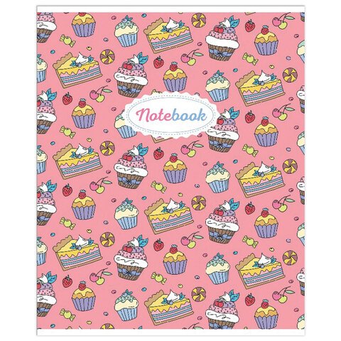 Тетрадь А5, 48 л., HATBER-ECO скоба, офсет №2 ЭКОНОМ, клетка, обложка мелованная бумага, «Паттерн»