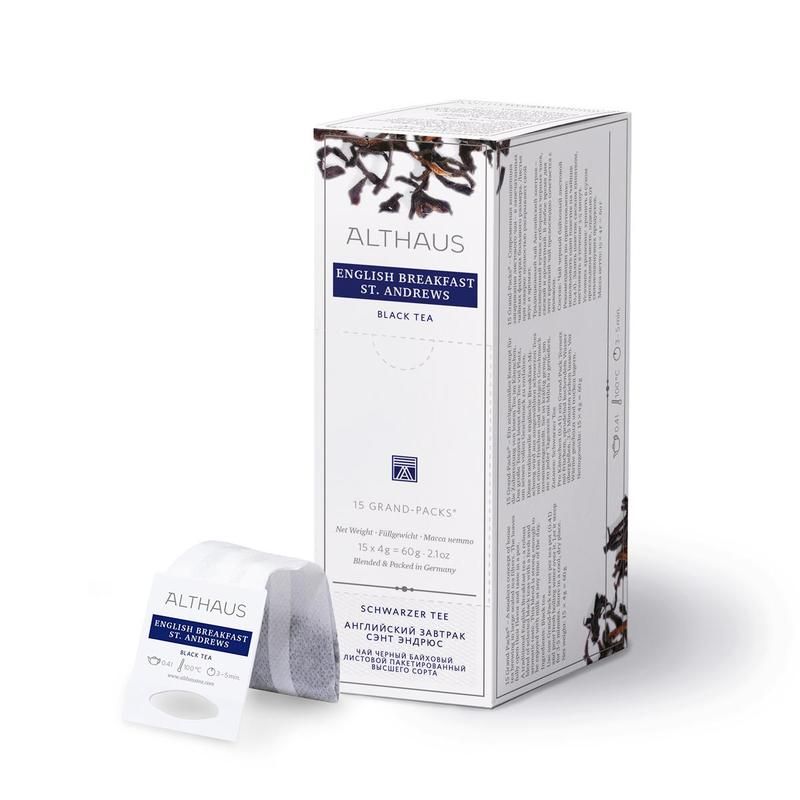 превью Чай Althaus Grand Pack English Breakfast St. Andrews черный для чайника 15 пакетиков