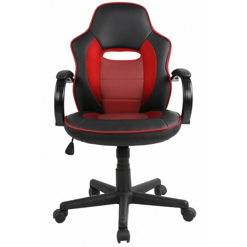 Кресло игровое Easy Chair 659 TPU черное/красное (искусственная кожа/пластик)
