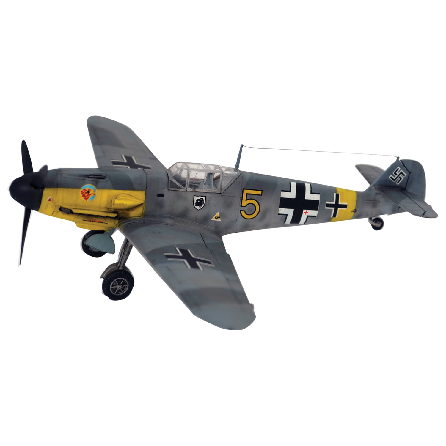 превью Модель для сборки САМОЛЕТ «Истребитель немецкий BF-109 F2 »Мессершмитт", масштаб 1:72, ЗВЕЗДА, 7302