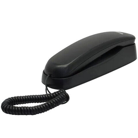 Телефон RITMIX RT-002 black, удержание звонка, тональный/импульсный режим, повтор, черный