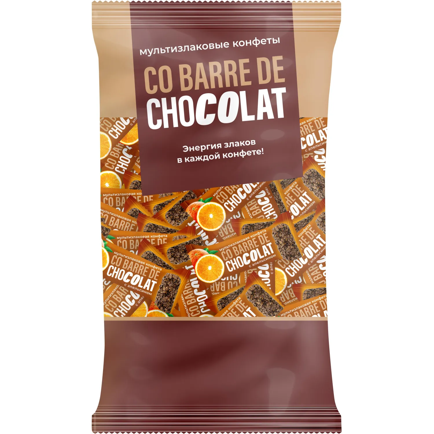 превью Конфеты Co barre de Chocolat мультизлаковые с апельсином, 900 г