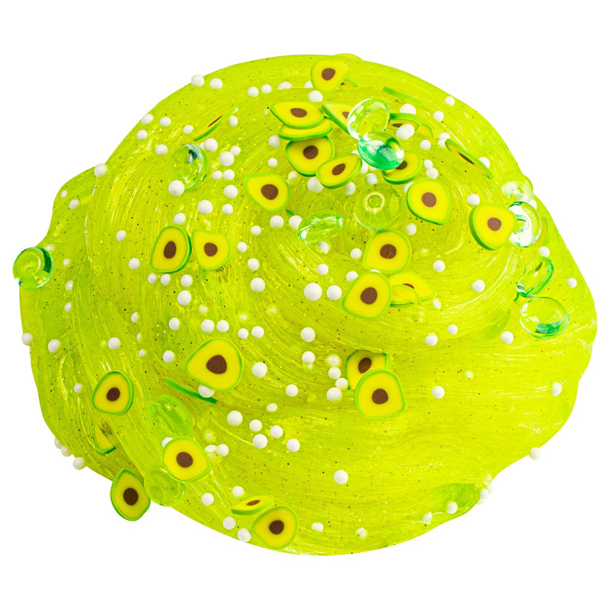 Слайм с добавками для замешивания Slime «Emoji. Влад А4», оранжевый/ зеленый/желтый, 110г, ассорти
