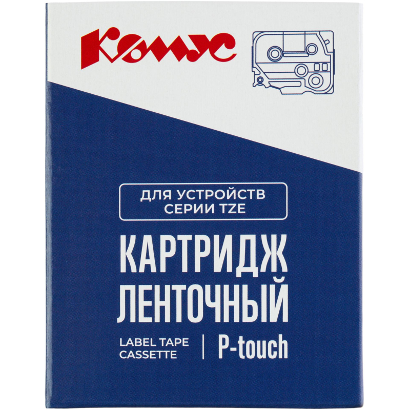 Картридж Комус TZE-431(Brother TZE-431 черный на красном,12мм/8м)