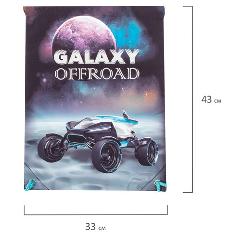 Сумка для обуви BRAUBERG PREMIUMкарманподкладкасветоотражающие элементы43×33 смGalaxy offroad270285
