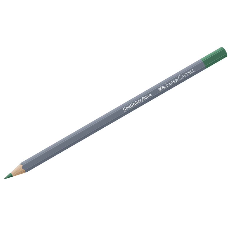 превью Карандаш акварельный художественный Faber-Castell «Goldfaber Aqua», цвет 162 светло-фтало-зеленый