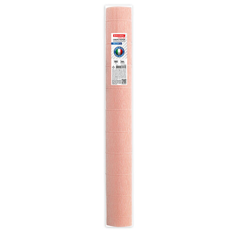 Бумага гофрированная (ИТАЛИЯ) 180 г/м2, светло-персиковая (548), 50×250 см, BRAUBERG FLORE