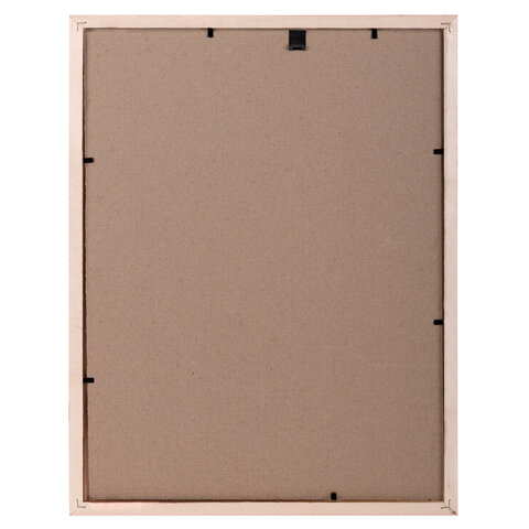 Рамка 21×30 см небьющаяся, КОМПЛЕКТ 3 шт., багет 14 мм дерево, BRAUBERG «Elegant», цвет натуральное дерево