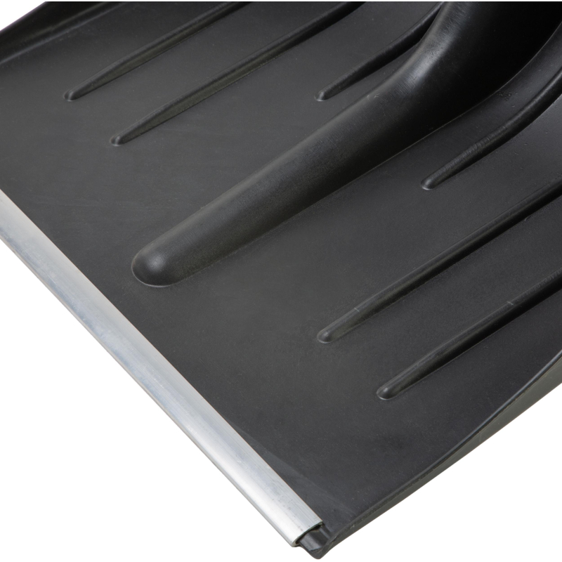 Лопата д/уборки снега МЕТЕЛИЦА 41×40×140см пластик/ковш с р/ж алюмин/черен