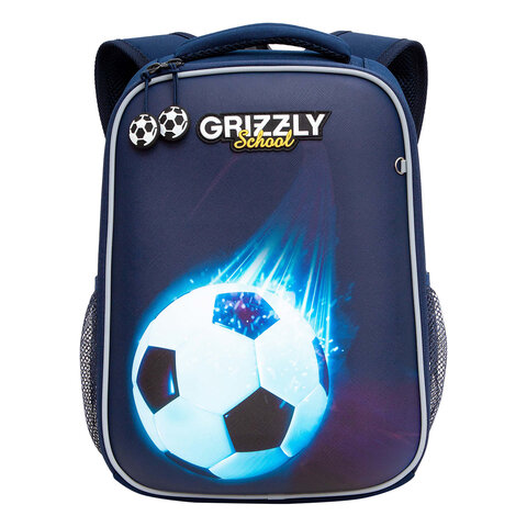 Ранец GRIZZLY анатомическая спинка, облегченный, для мальчиков, «FOOTBALL», 37×26х16 см