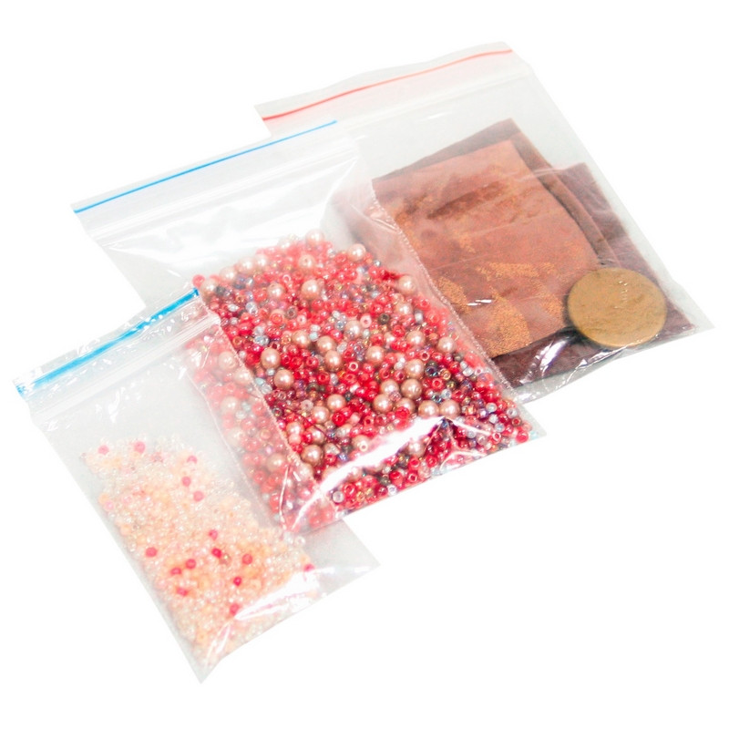 Пакет с замком (Zip Lock) 8 х 12 см, 32 мкм, 100 шт/уп