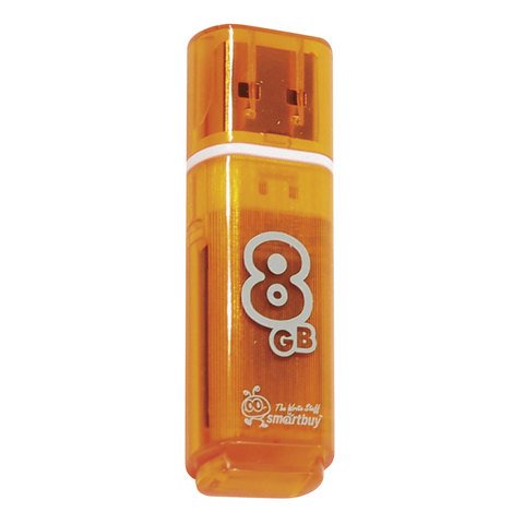 превью Флэш-диск 8 GB, SMARTBUY Glossy, USB 2.0, оранжевый