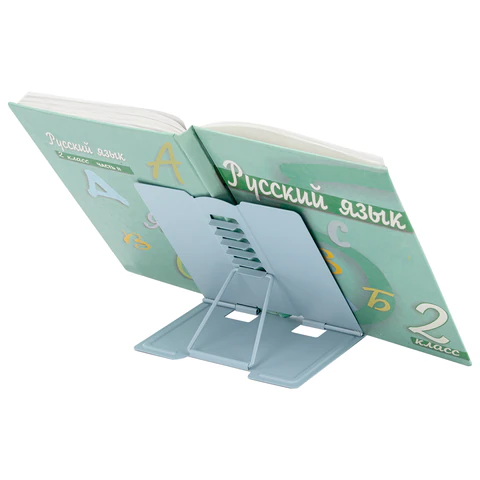 Подставка для книг и учебников BRAUBERG KIDS mini «Panda» с таблицей умножения, регулируемый угол наклона, металлическая